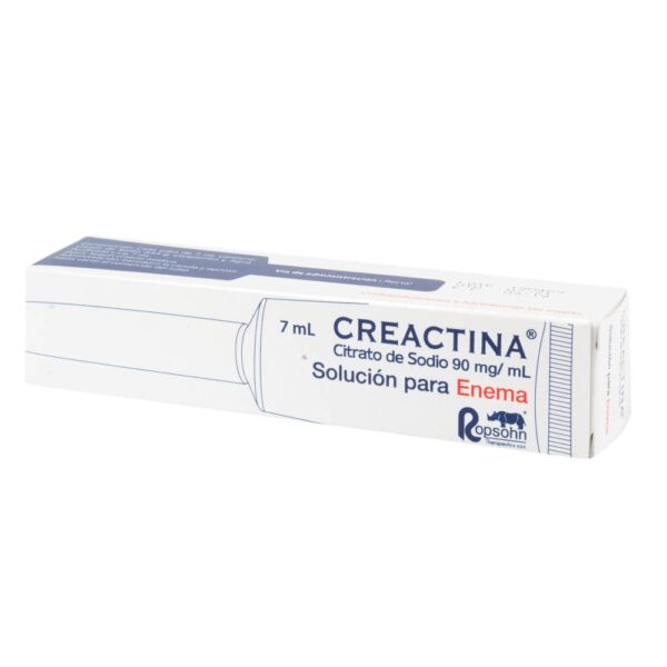 Creactina Solución Para Enema 7 Ml Citrato De Sodio - Imagen 2
