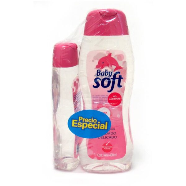 Shampoo Baby Soft Cuidado Delicado 400 Ml+ 200 Ml