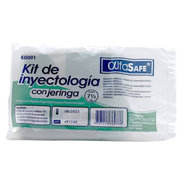 Kit De Inyectología Con Jeringa Alfasafe