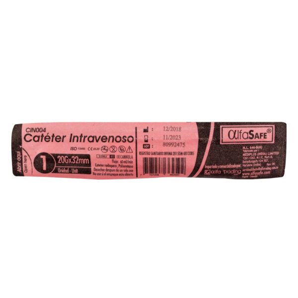 Catéter Intravenoso 20 G Alfasafe