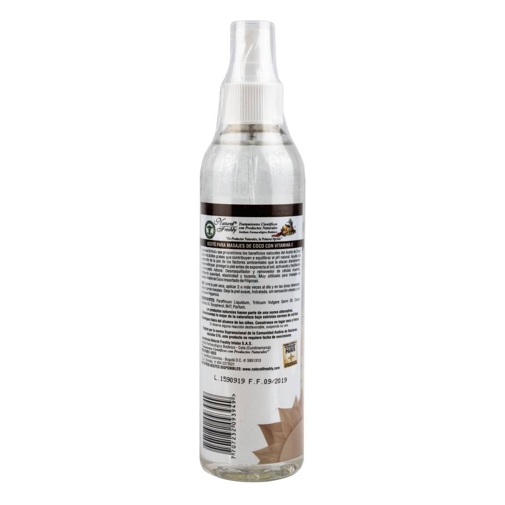 Aceite Corporal Coco Freshly 240 Ml - Imagen 2