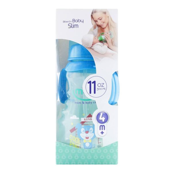 Biberón Moby Baby Slim 4 Meses 11 Oz