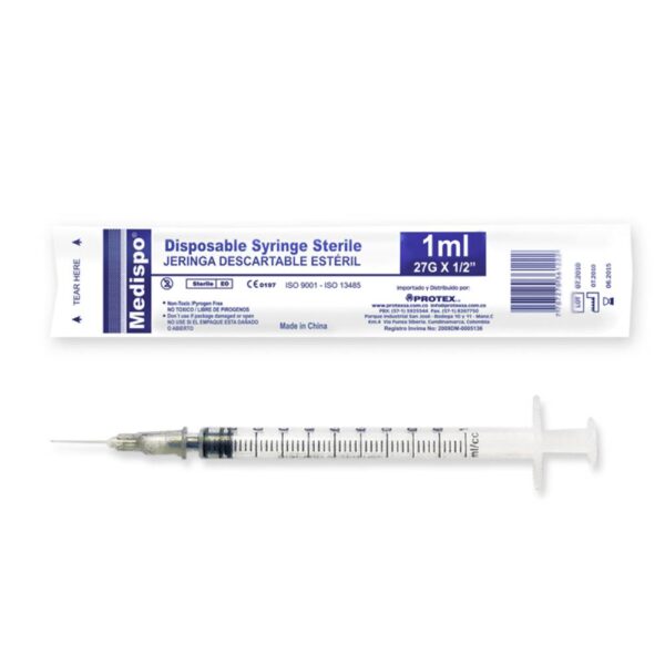 Jeringa Medispo Insulina 1 Ml