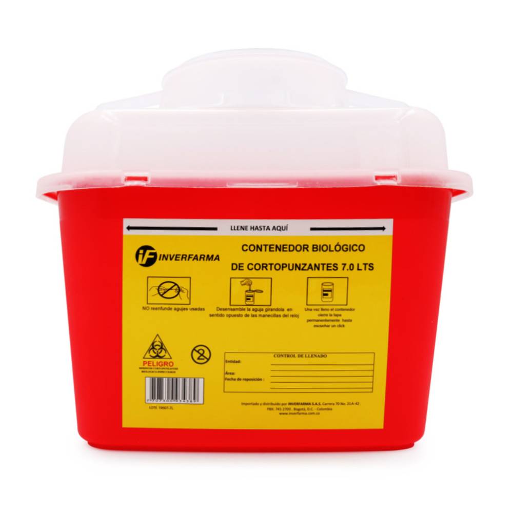 Guardian Recolector Punzantes 7 Litros Inverfarma