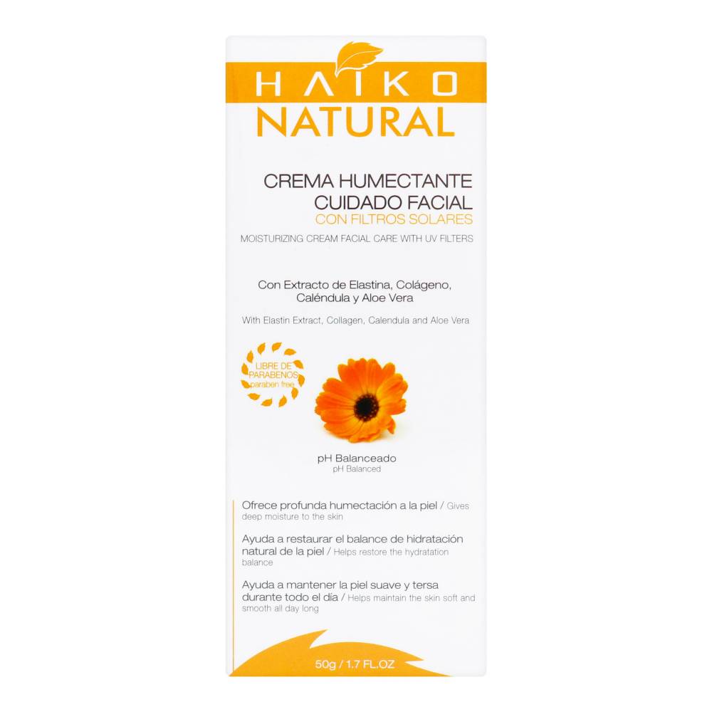 Crema Humectante Facial Haiko Natural 50 Gr