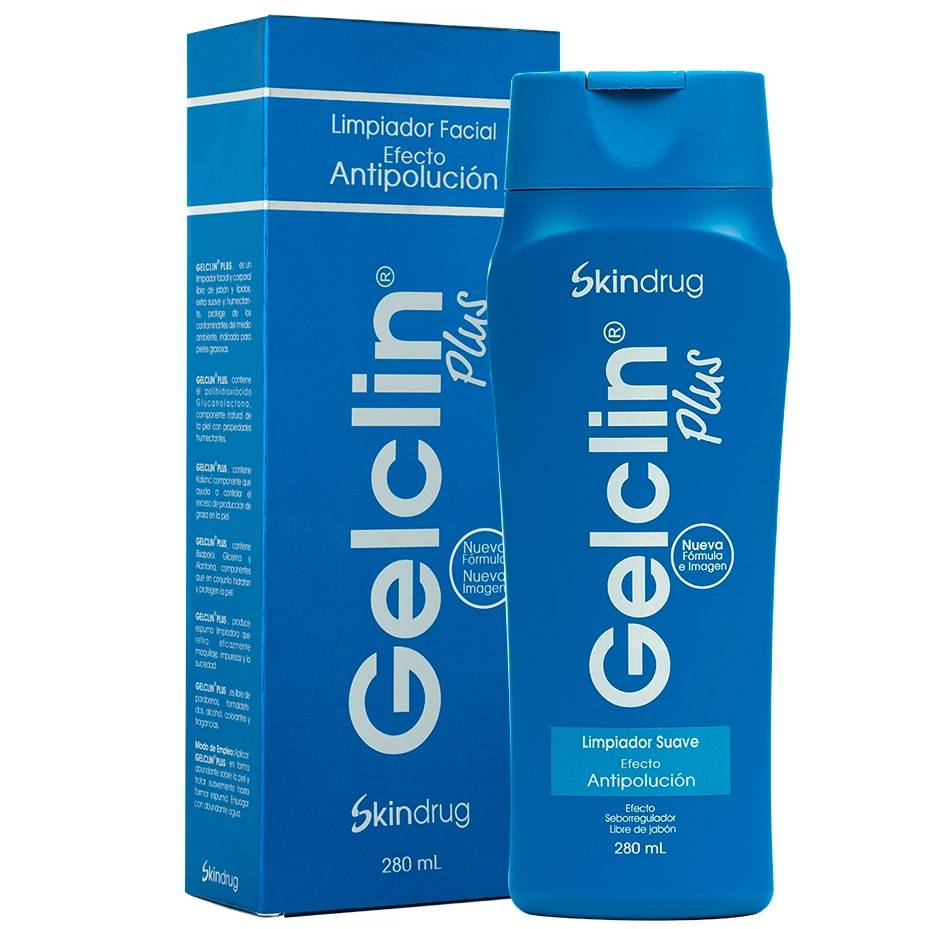 Gelclin Plus 280 Ml - Limpiador Facial Antipolución