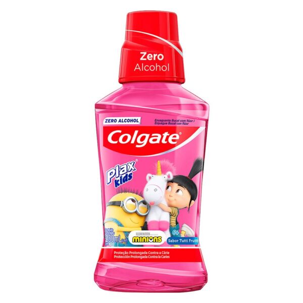 Enjuague Bucal Colgate Plax Kids Minions 250 Ml Zero Alcohol