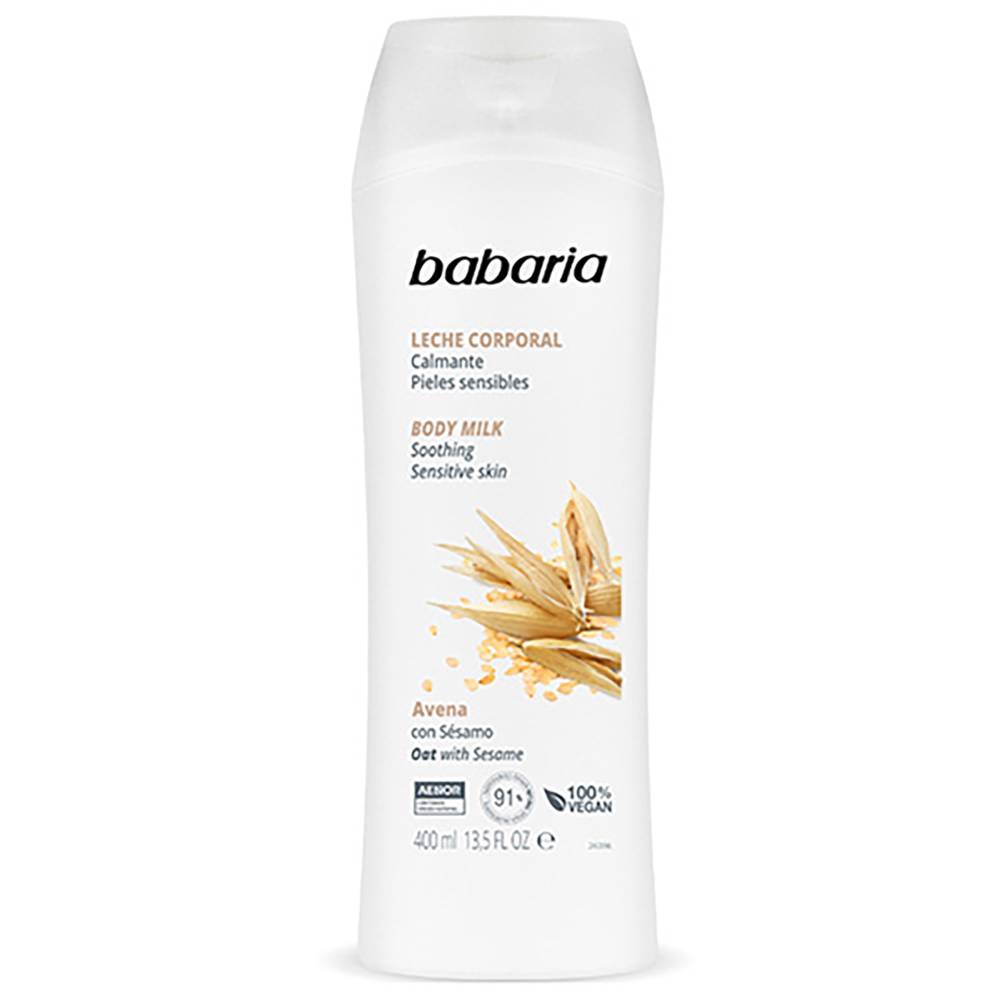 Crema Babaria Body Milk Avena 400 Ml Piel Sensible