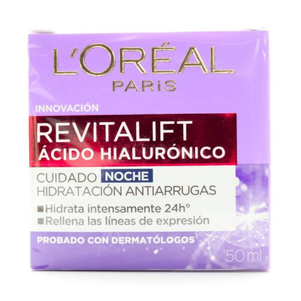 Crema Revitalift Ácido Hialurónico Noche 50 Ml