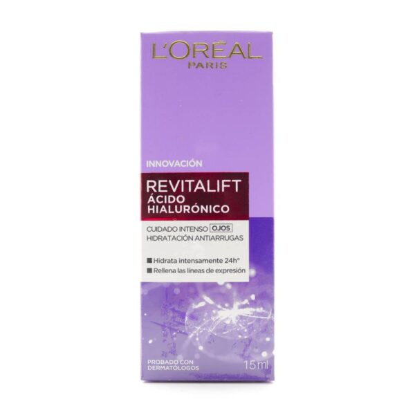 Crema Ojos Revitalift Antiarrugas Ácido Hialurónico 15 Ml