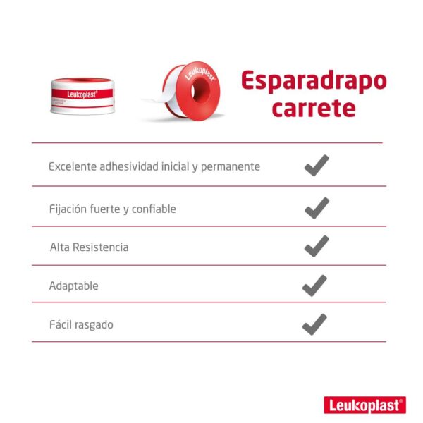 Esparadrapo Leukoplast 1/2x5 Yardas - Imagen 3
