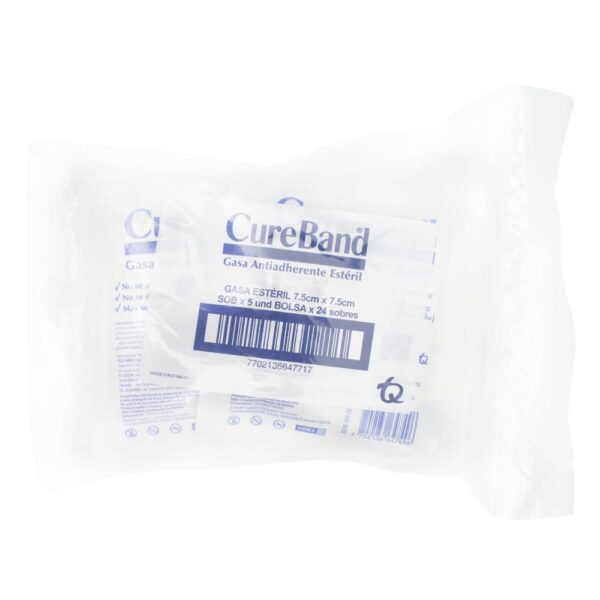 Gasa Esteril Cureband 7.5 X 7.5 Cm 5 Unidades X 24 Sobres