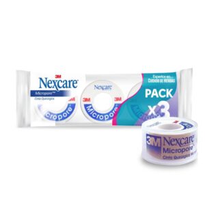 Micropore Piel 24x5 M X 3 Unidades 3m Nexcare