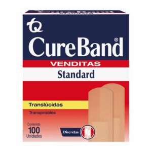 Curas Translúcidas Cureband Venditas 100 Unidades