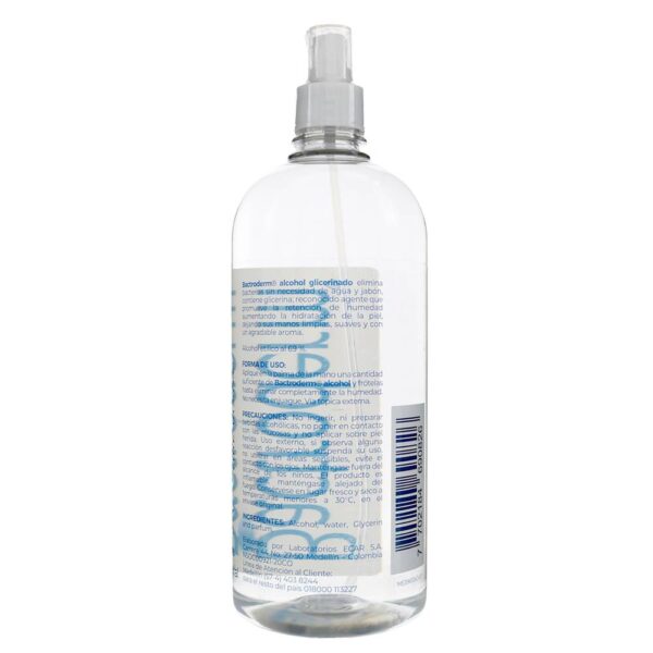 Alcohol Bactroderm Con Glicerina 1000 Ml - Imagen 2