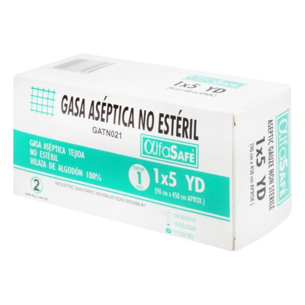 Gasa Aseptica No Esteril Alfasafe 1x5 Yardas