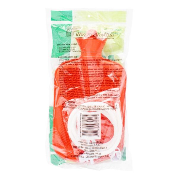 Bolsa De Agua Caliente 2 Litros Con Accesorios Inverfarma - Imagen 2