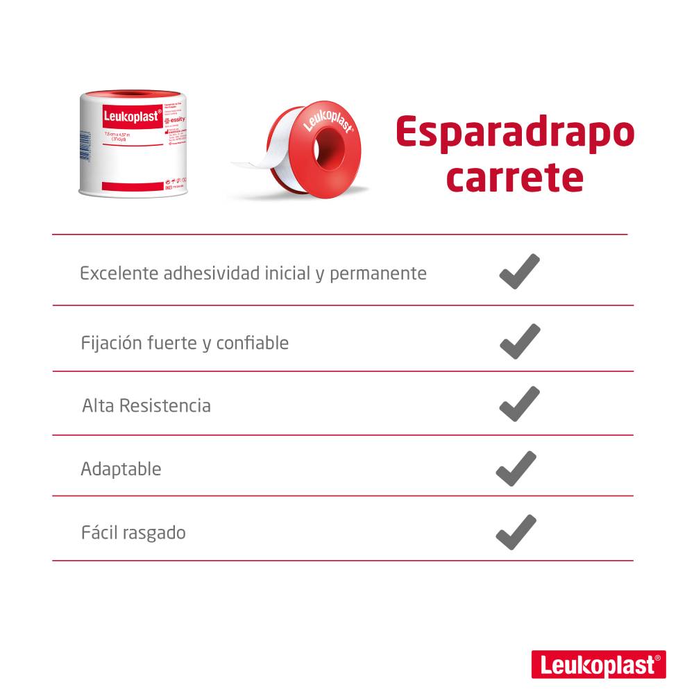 Esparadrapo Leukoplast 3x5 Yardas - Imagen 3