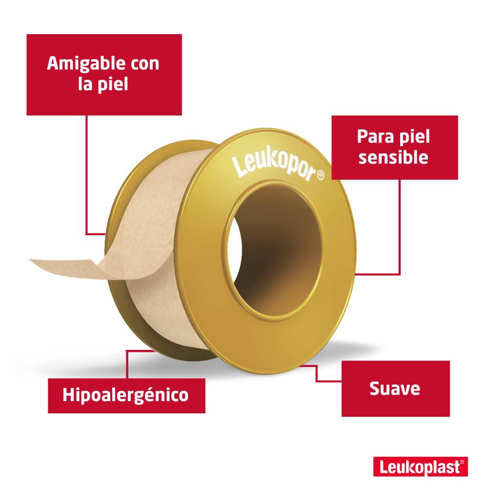 Micropore Leukopor Piel 2x5 Yardas - Imagen 2