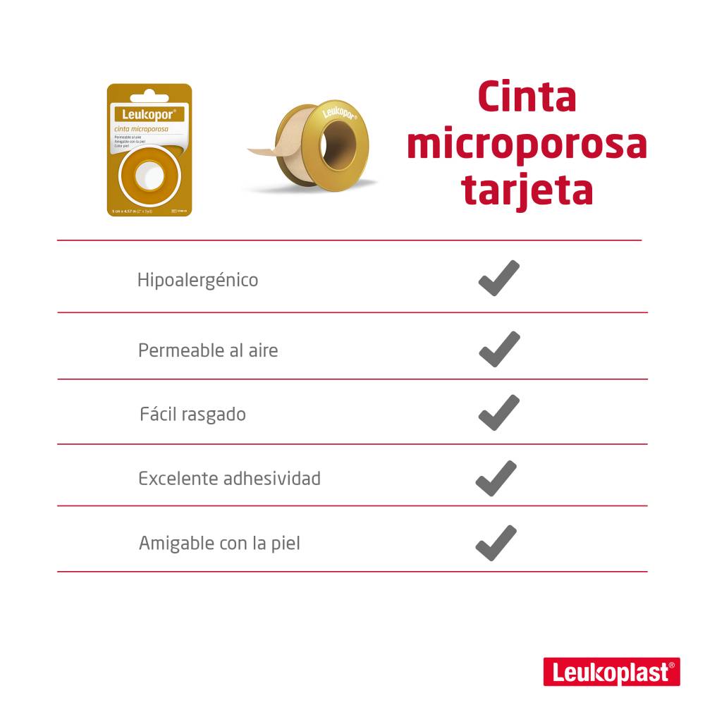 Micropore Leukopor Piel 2x5 Yardas - Imagen 3