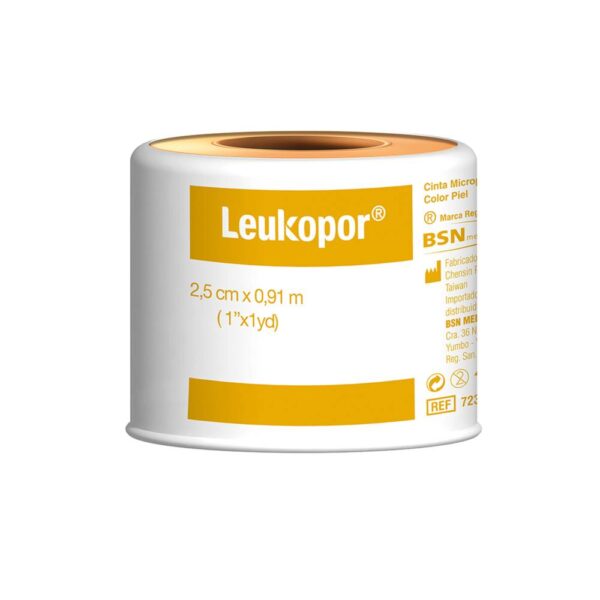 Micropore Leukopor Piel 1x1 Yd 12 Unidades
