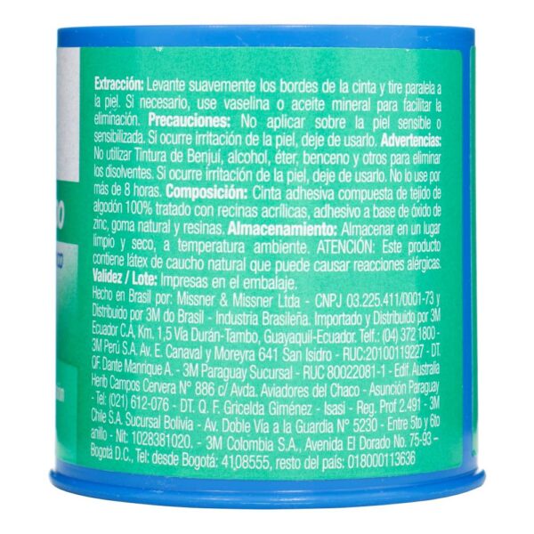 Esparadrapo Impermeable Blanco 50x3 Metros 3m Nexcare - Imagen 2