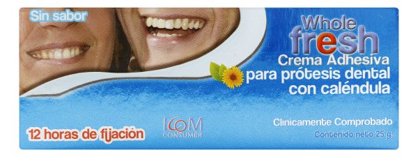 Crema Adhesiva Prótesis Dental Sin Sabor 25 G - Imagen 2