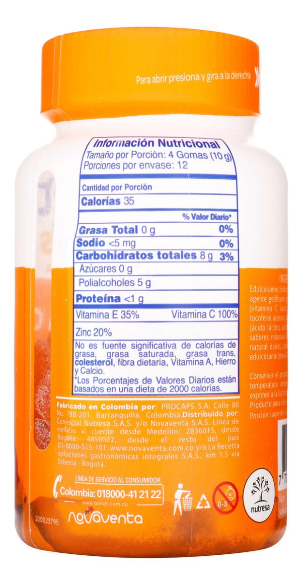 Gomas Bénet Kids Vitamina C + Zinc - Imagen 2