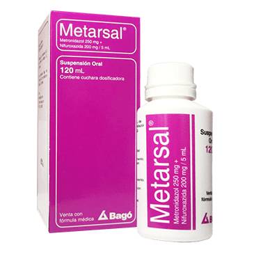 Metarsal Metronidazol Nifuroxacida 250Mg/200Mg 120 Ml