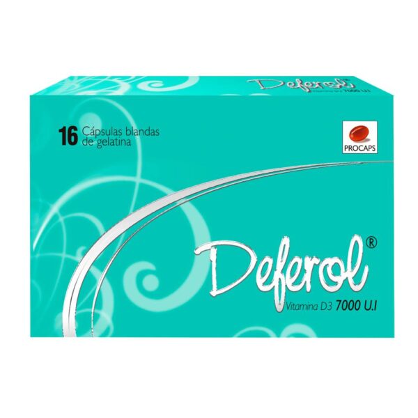 Deferol 7000 Ui 16 Capsulas Vitamina D3