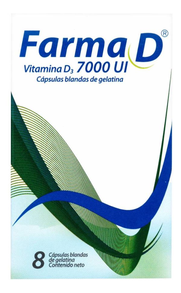 Vitamina D3 Farma D 7000 Ui 8 Capsulas