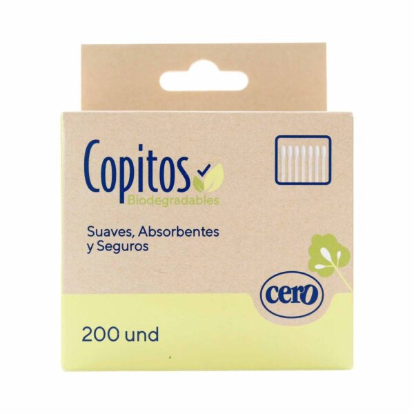 Copitos Cero Biodegradables Para Limpieza Segura 200 Unds