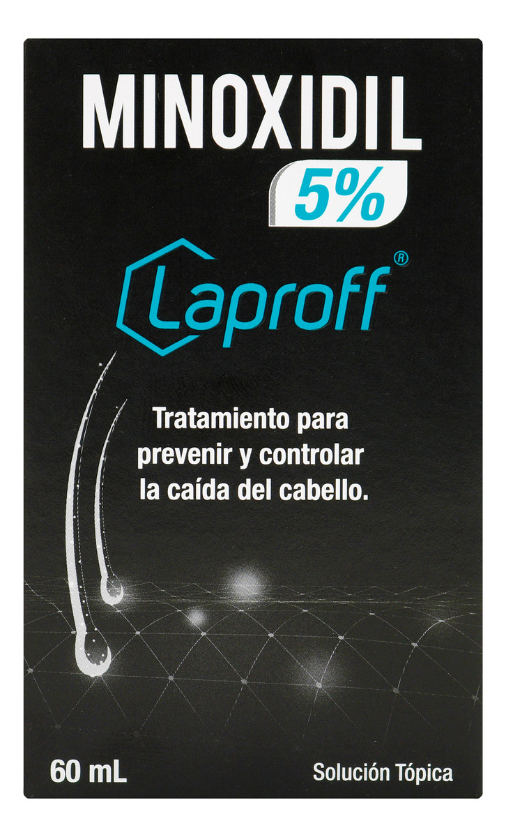 Minoxidil 5% Laproff 60 Ml Para La Caída Del Cabello