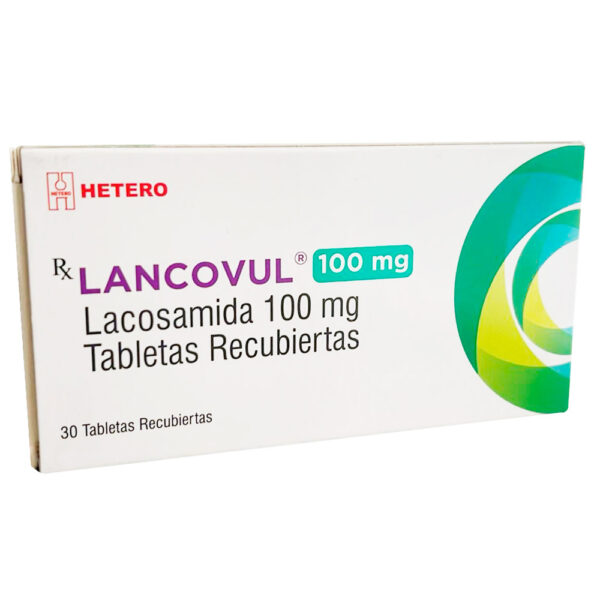 Lacosamida Lancovul 100 mg - 30 Tabletas Recubiertas para Epilepsia