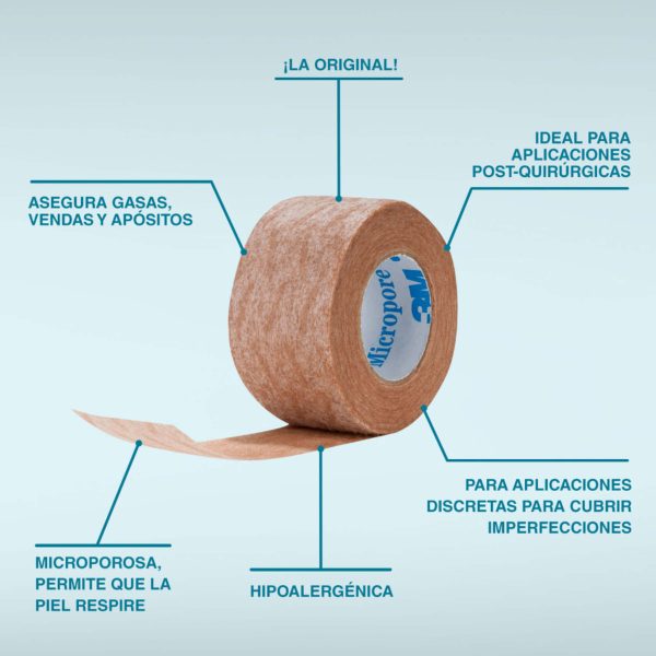 Micropore Piel 3m Nexcare 12 Mm X 5 M - Imagen 2