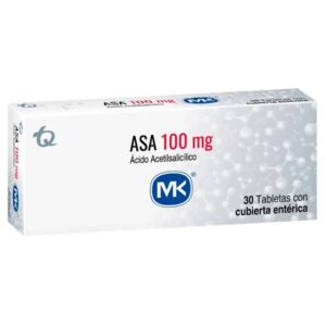 Asa 100 Mg 30 Tabletas Mk