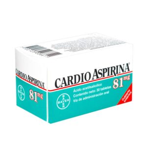 Cardioaspirina 81 Mg 30 Tab Protección Cardiovascular