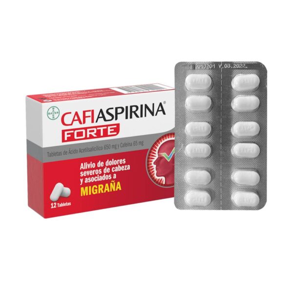 Cafiaspirina Forte 650mg 12 Tabletas - Imagen 2