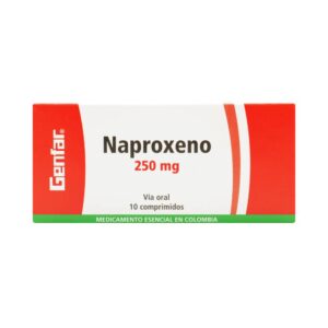 Naproxeno 250 Mg 10 Cápsulas Genfar