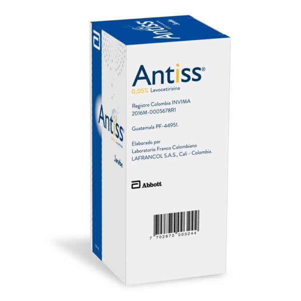 Antiss 0.05 Mg Jarabe 100 Ml Levocetirizina - Imagen 3