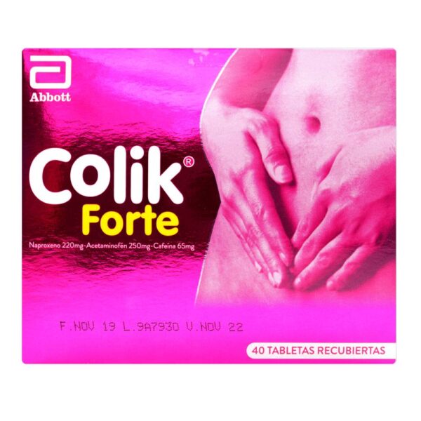 Colik Forte 40 Tabletas – Alivio Rápido de Cólicos