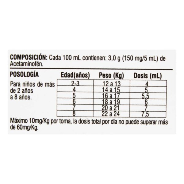 Sanafen Acetaminofen Jarabe 90 Ml Laproff - Imagen 2