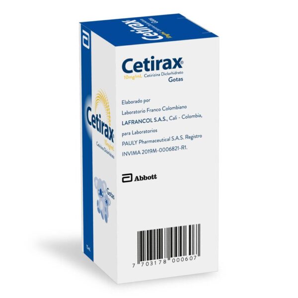 Cetirax Gotas 10 Mg 15 Ml Cetirizina - Imagen 2