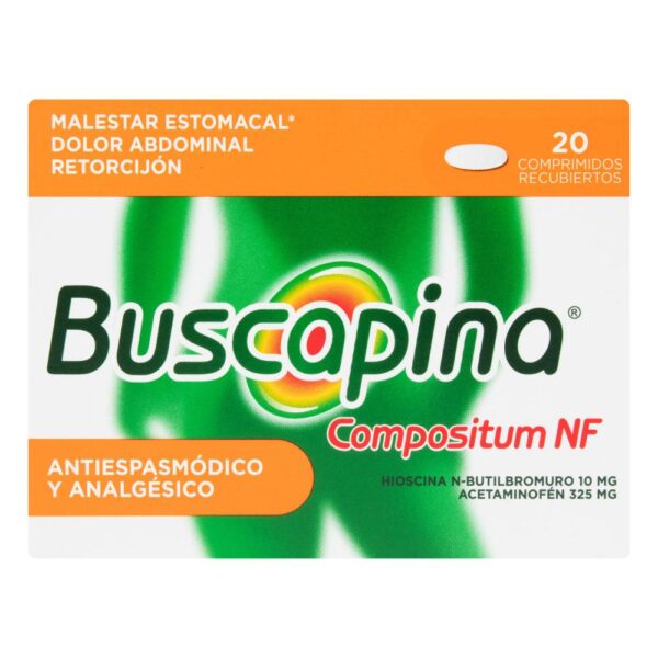 Buscapina Nf Compositum 325/10 Mg 20 Tabletas