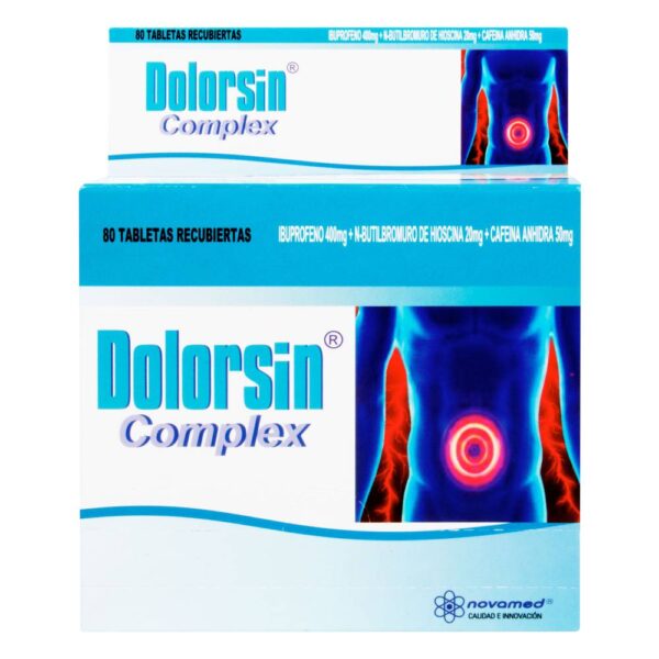 Dolorsin Complex 400 Mg 80 Tabletas - Drogueria Farmaweb