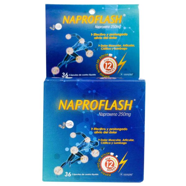 Naproflash Naproxeno 250 Mg 36 Cápsulas