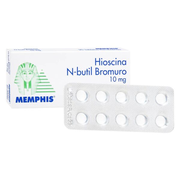 Hioscina Butilbromuro 10mg 20 Tabletas Memphis