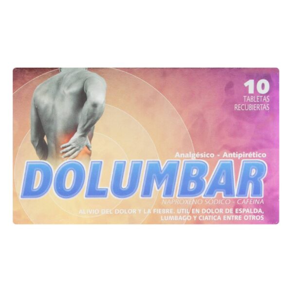 Dolumbar 220 Mg+50 Mg Cafeina 10 Tabletas