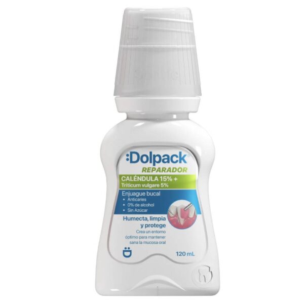 Enjuague Bucal Dolpack Reparador Calendula 15% 120 Ml