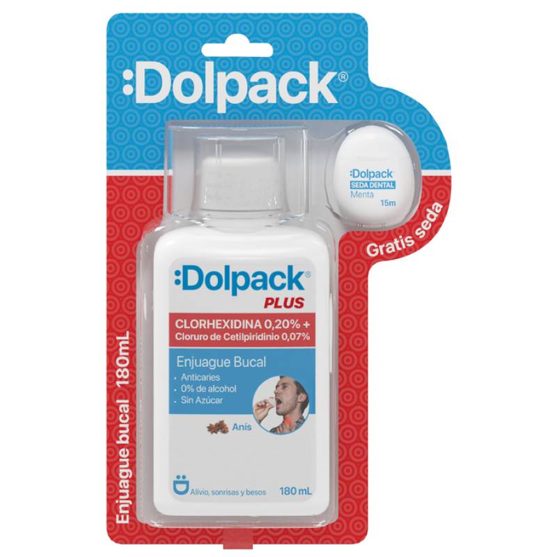 Enjuague Bucal Clorhexidina Dolpack Plus 0,2% 180 Ml